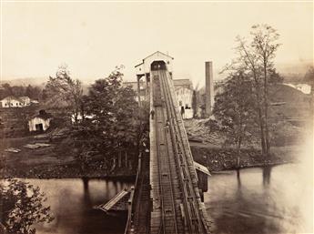 THOMAS H. JOHNSON (active 1860s) A set of 5 Delaware & Hudson Canal Views.